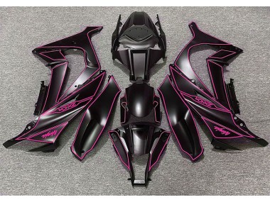 2011-2015 Doublure Noir Mat & Rose Kawasaki ZX10R Carénage Moto