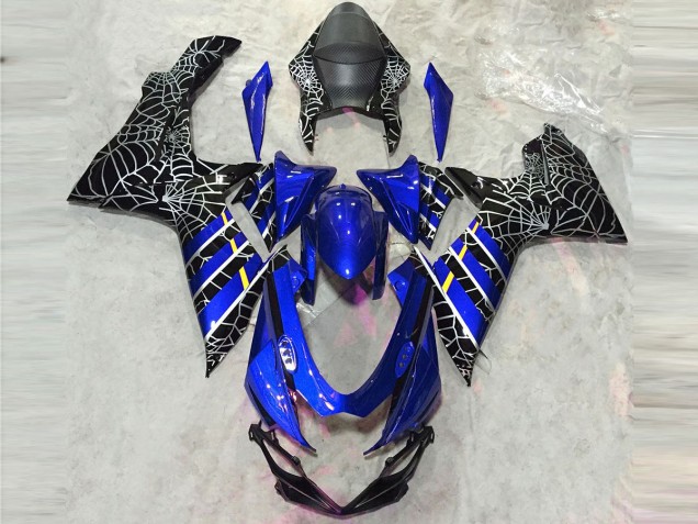 2011-2024 Araignée Bleue Brillante Suzuki GSXR 600-750 Carénage Moto 2011-2024 Araignée Bleue Brillante Suzuki GSXR 600-750 Carénage Moto