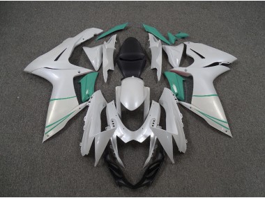 2011-2024 Blanc Nacré & Bleu T Suzuki GSXR 600-750 Carénage Moto
