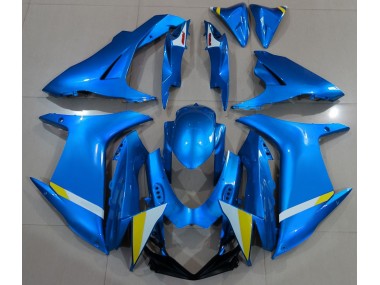 2011-2024 Bleu Clair Brillant Suzuki GSXR 600-750 Carénage Moto
