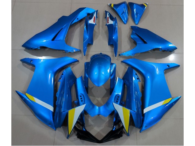 2011-2024 Bleu Clair Brillant Suzuki GSXR 600-750 Carénage Moto