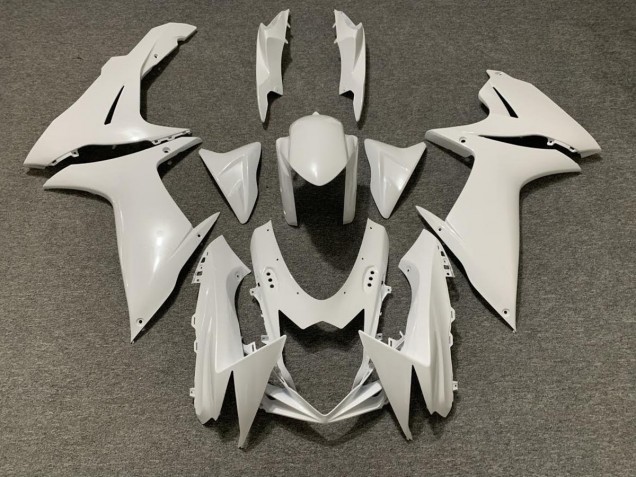 2011-2024 Perle Blanche Suzuki GSXR 600-750 Carénage Moto 2011-2024 Perle Blanche Suzuki GSXR 600-750 Carénage Moto