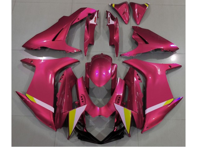 2011-2024 Rouge Bonbon Brillant Suzuki GSXR 600-750 Carénage Moto 2011-2024 Rouge Bonbon Brillant Suzuki GSXR 600-750 Carénage Moto