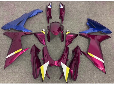 2011-2024 Rouge Brillant & Bleu Suzuki GSXR 600-750 Carénage Moto