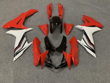 2011-2024 Style Rouge & Blanc Brillant Suzuki GSXR 600-750 Carénage Moto