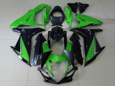 2011-2024 Vert Brillant & Noir Suzuki GSXR 600-750 Carénage Moto