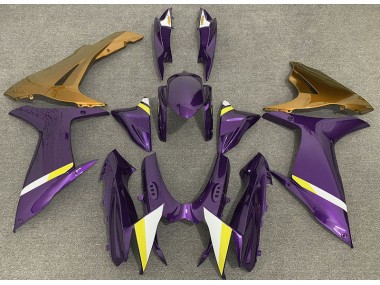 2011-2024 Violet Brillant & Or Suzuki GSXR 600-750 Carénage Moto