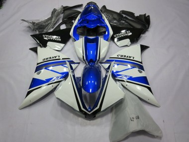 2012-2014 Blanc Argenté Yamalube Yamaha R1 Carénage Moto