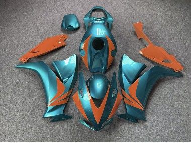 2012-2016 Cyan Brillant & Orange Honda CBR1000RR Carénage Moto