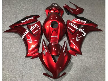 2012-2016 Rouge Foncé Personnalisé Honda CBR1000RR Carénage Moto