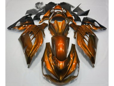2012-2021 Brillant Orange Brûlé Kawasaki ZX14R Carénage Moto