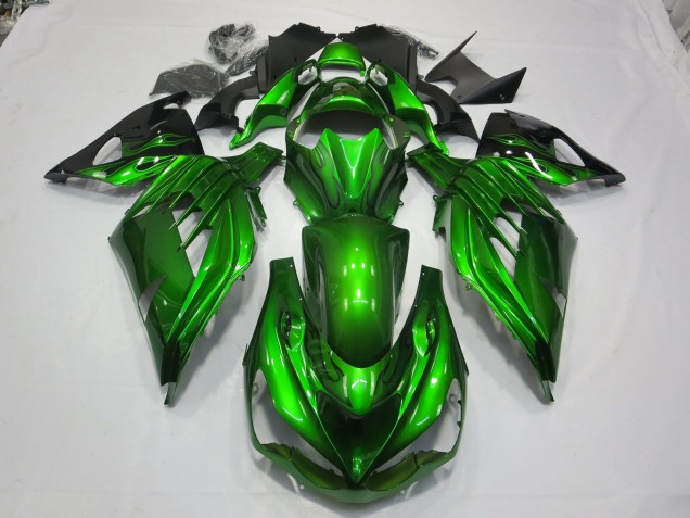 2012-2021 Vert Noir Kawasaki ZX14R Carénage Moto
