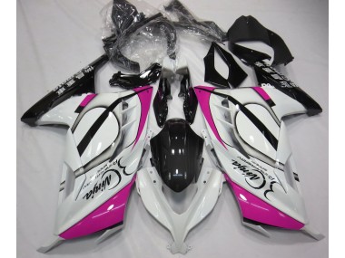 2013-2018 Blanc Brillant & Rose Kawasaki Ninja 300 Carénage Moto