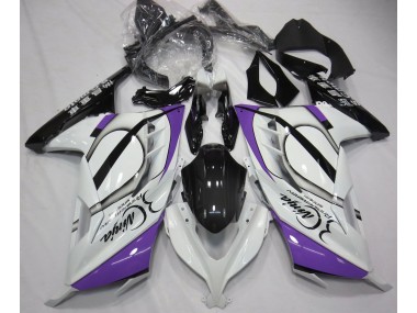 2013-2018 Blanc Brillant & Violet Kawasaki Ninja 300 Carénage Moto