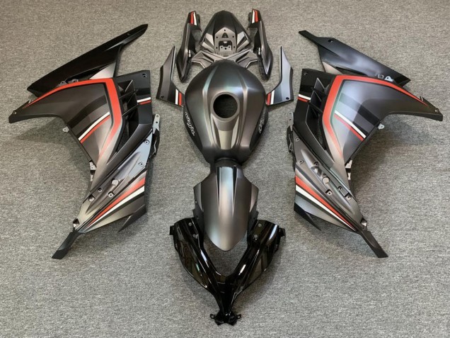 2013-2018 Noir Mat & Rouge Kawasaki Ninja 300 Carénage Moto 2013-2018 Noir Mat & Rouge Kawasaki Ninja 300 Carénage Moto