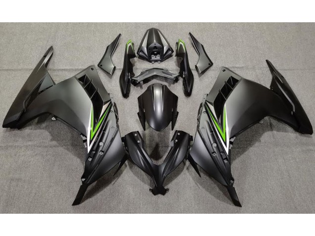 2013-2018 Noir Mat & Vert Kawasaki Ninja 300 Carénage Moto 2013-2018 Noir Mat & Vert Kawasaki Ninja 300 Carénage Moto