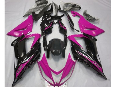 2013-2018 Noir & Rose Kawasaki ZX6R Carénage Moto