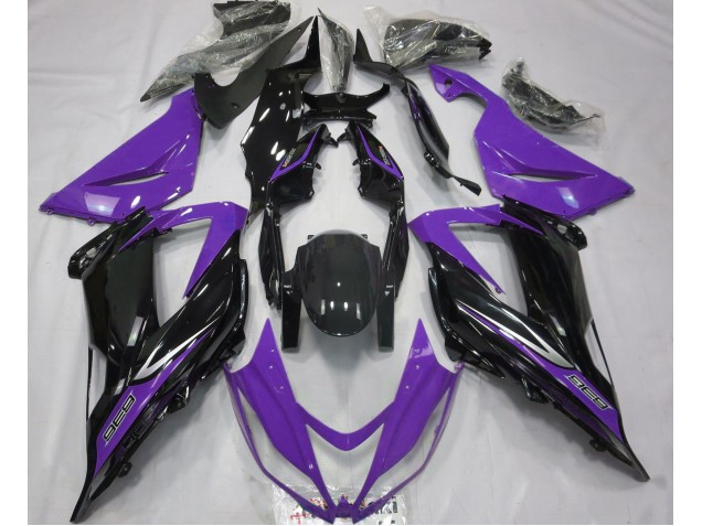 2013-2018 Noir & Violet Kawasaki ZX6R Carénage Moto 2013-2018 Noir & Violet Kawasaki ZX6R Carénage Moto