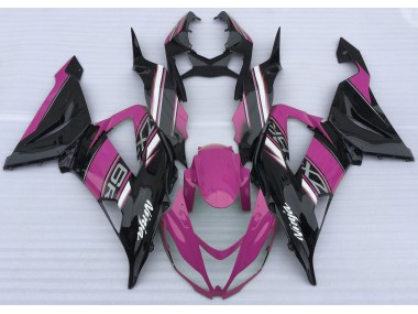 2013-2018 Rose Brillant & Noir Kawasaki ZX6R Carénage Moto