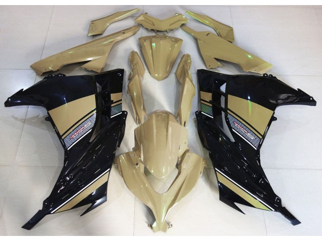 2013-2018 Tan Du Désert & Noir Kawasaki Ninja 300 Carénage Moto 2013-2018 Tan Du Désert & Noir Kawasaki Ninja 300 Carénage Moto