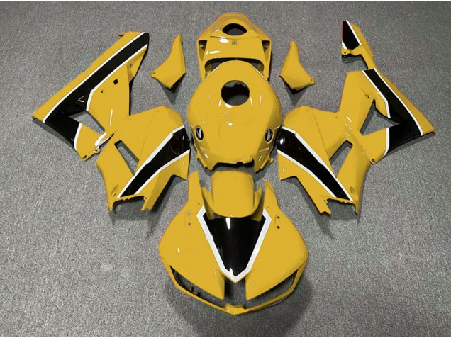 2013-2023 Jaune Brillant & Noir Honda CBR600RR Carénage Moto 2013-2023 Jaune Brillant & Noir Honda CBR600RR Carénage Moto