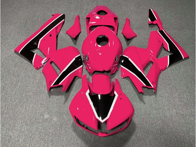 2013-2023 Rose Vif Brillant & Noir Honda CBR600RR Carénage Moto