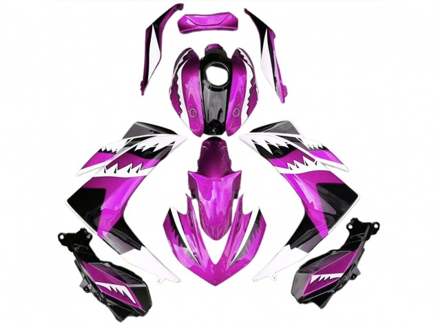 2015-2018 Requin Rose Yamaha R3 Carénage Moto 2015-2018 Requin Rose Yamaha R3 Carénage Moto