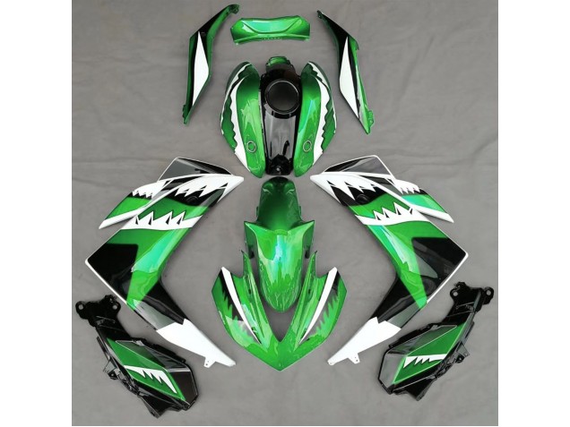 2015-2018 Requin Vert Yamaha R3 Carénage Moto