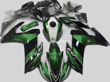 2015-2018 Vert & Noir Brillant Yamaha R3 Carénage Moto