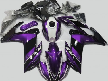 2015-2018 Violet & Noir Brillant Yamaha R3 Carénage Moto