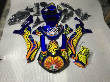2015-2019 Conception Tribale Yamaha R1 Carénage Moto