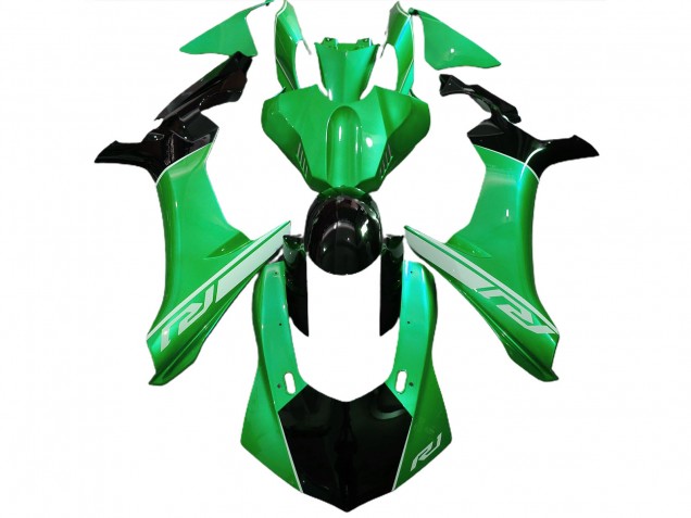 2015-2019 Lézard Vert & Noir Yamaha R1 Carénage Moto 2015-2019 Lézard Vert & Noir Yamaha R1 Carénage Moto
