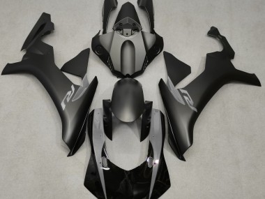 2015-2019 Noir Mat & Gris Yamaha R1 Carénage Moto
