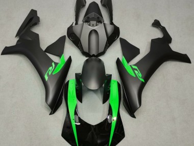 2015-2019 Noir Mat & Vert Yamaha R1 Carénage Moto