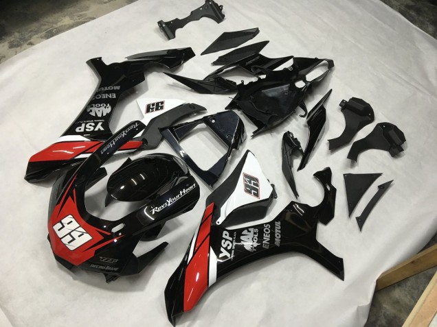 2015-2019 Noir Rouge & Blanc 99 Yamaha R1 Carénage Moto 2015-2019 Noir Rouge & Blanc 99 Yamaha R1 Carénage Moto