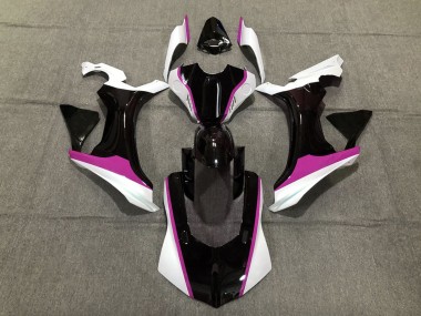 2015-2019 Rose Noir & Blanc Yamaha R1 Carénage Moto