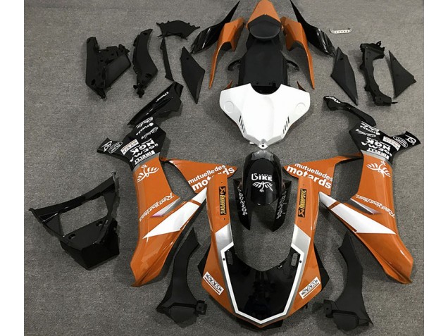 2015-2019 Style De Logo Orange Brillant Yamaha R1 Carénage Moto 2015-2019 Style De Logo Orange Brillant Yamaha R1 Carénage Moto
