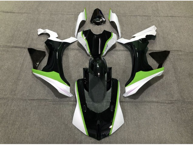 2015-2019 Vert Noir & Blanc Yamaha R1 Carénage Moto 2015-2019 Vert Noir & Blanc Yamaha R1 Carénage Moto