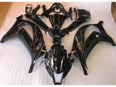 2016-2019 Noir & Or Kawasaki ZX10R Carénage Moto