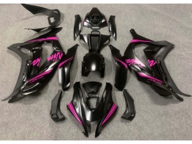 2016-2019 Noir Satiné & Rose Kawasaki ZX10R Carénage Moto