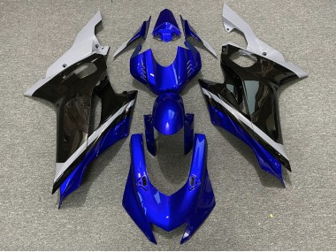 2017-2021 Ciment Noir & Bleu Yamaha R6 Carénage Moto