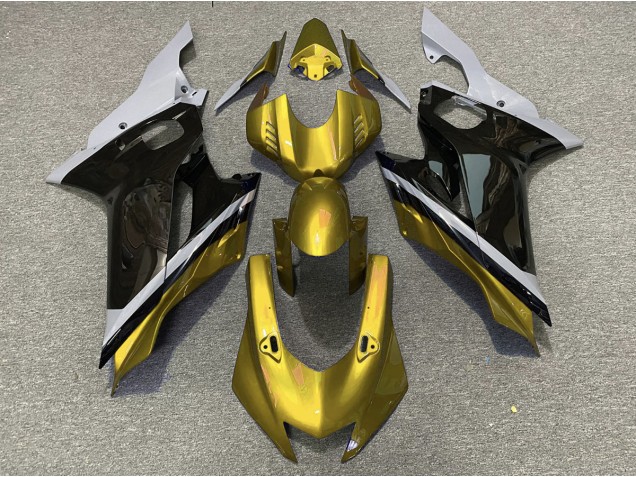 2017-2021 Ciment Noir & Or Yamaha R6 Carénage Moto 2017-2021 Ciment Noir & Or Yamaha R6 Carénage Moto
