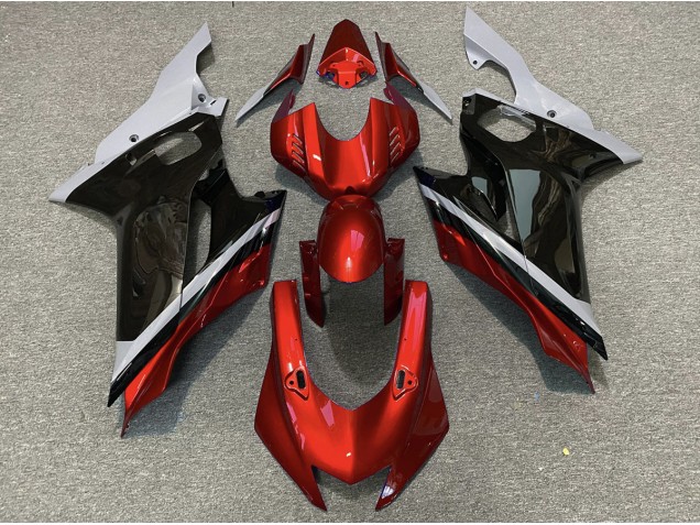 2017-2021 Ciment Noir & Rouge Yamaha R6 Carénage Moto 2017-2021 Ciment Noir & Rouge Yamaha R6 Carénage Moto