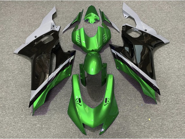 2017-2021 Ciment Noir & Vert Yamaha R6 Carénage Moto 2017-2021 Ciment Noir & Vert Yamaha R6 Carénage Moto