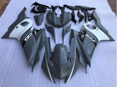 2017-2021 Nardo Gris & Blanc Yamaha R6 Carénage Moto