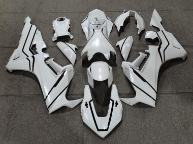 2017-2023 Doublure Blanc Nacré & Noir Honda CBR1000RR Carénage Moto