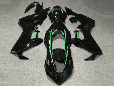 2017-2023 Doublure Noir Brillant & Vert Forêt Honda CBR1000RR Carénage Moto