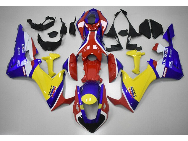 2017-2023 Rosso Blu E Giallo HRC Honda CBR1000RR Carénage Moto 2017-2023 Rosso Blu E Giallo HRC Honda CBR1000RR Carénage Moto