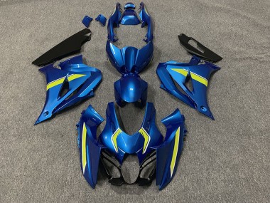 2017-2023 Style De Crosse Bleu Suzuki GSXR 1000 Carénage Moto