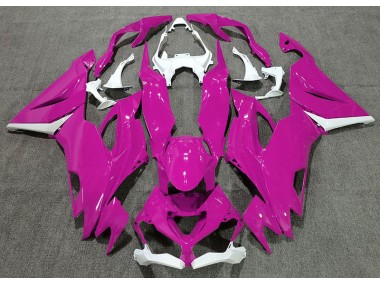 2019-2023 Rose Brillant & Blanc Kawasaki ZX6R Carénage Moto